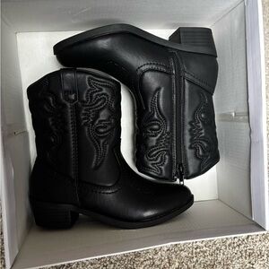 Black Western Style Boots